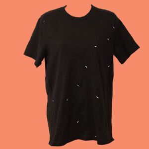 Vivid Braille Black Short Sleeve Tactile Tshirt USA Medium